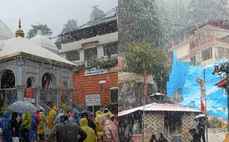 उत्तराखंड में बर्फबारी और बारिश से बढ़ी ठंड, गंगोत्री से गोमुख तक बिछी सफेद चादर