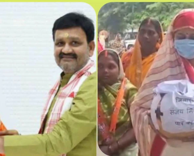 भाजपा नेत्री ने जिलाध्यक्ष पर लगाया दुष्कर्म का आरोप, ‘पाप का घड़ा’ लेकर किया विरोध